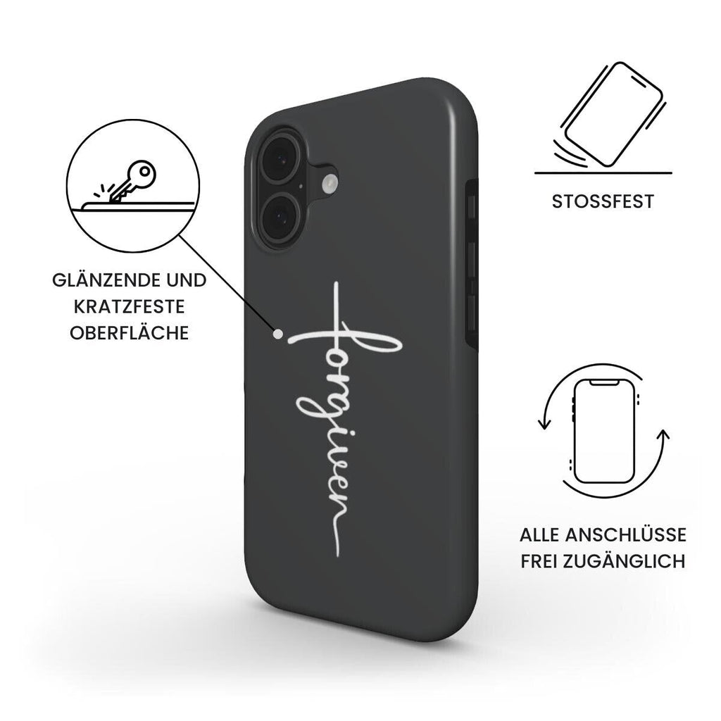 FORGIVEN robuste Handyhülle in Anthrazit Tech Accessories Podbase 