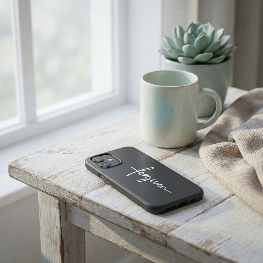 FORGIVEN robuste Handyhülle in Anthrazit Tech Accessories Podbase 