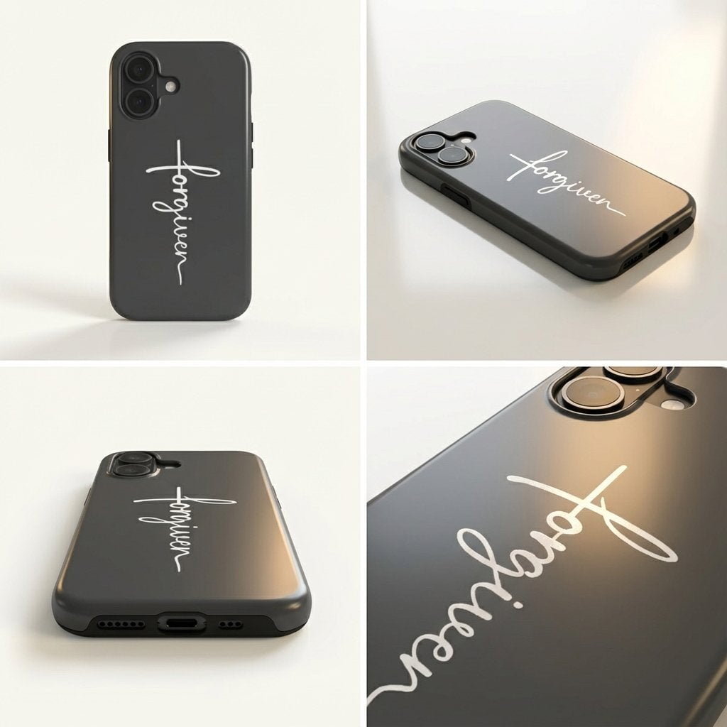 FORGIVEN robuste Handyhülle in Anthrazit Tech Accessories Podbase 