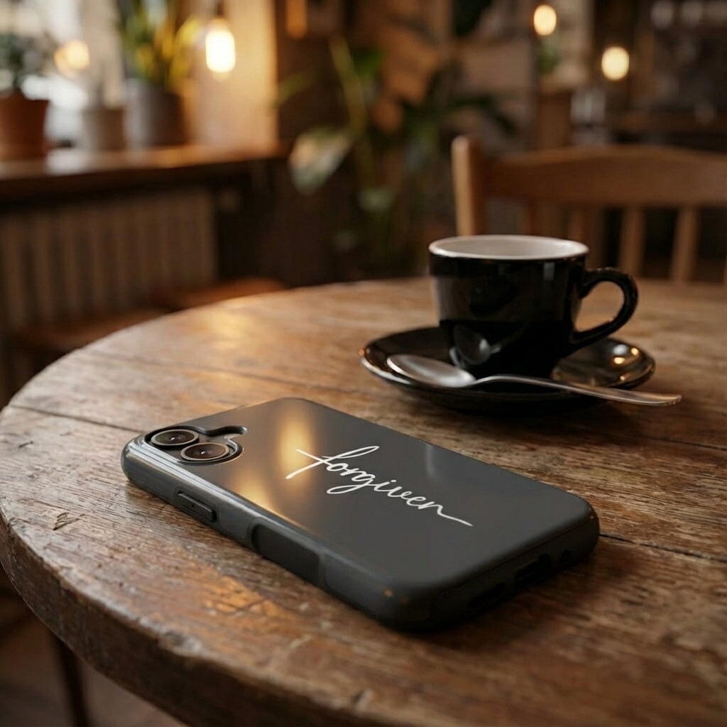 FORGIVEN robuste Handyhülle in Anthrazit Tech Accessories Podbase 