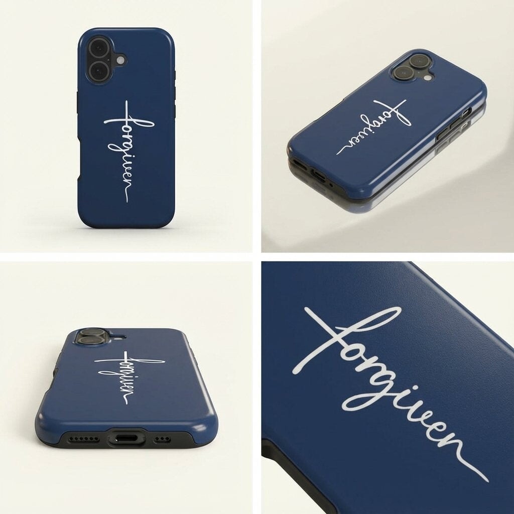 FORGIVEN robuste Handyhülle in Dunkelblau Tech Accessories Podbase 