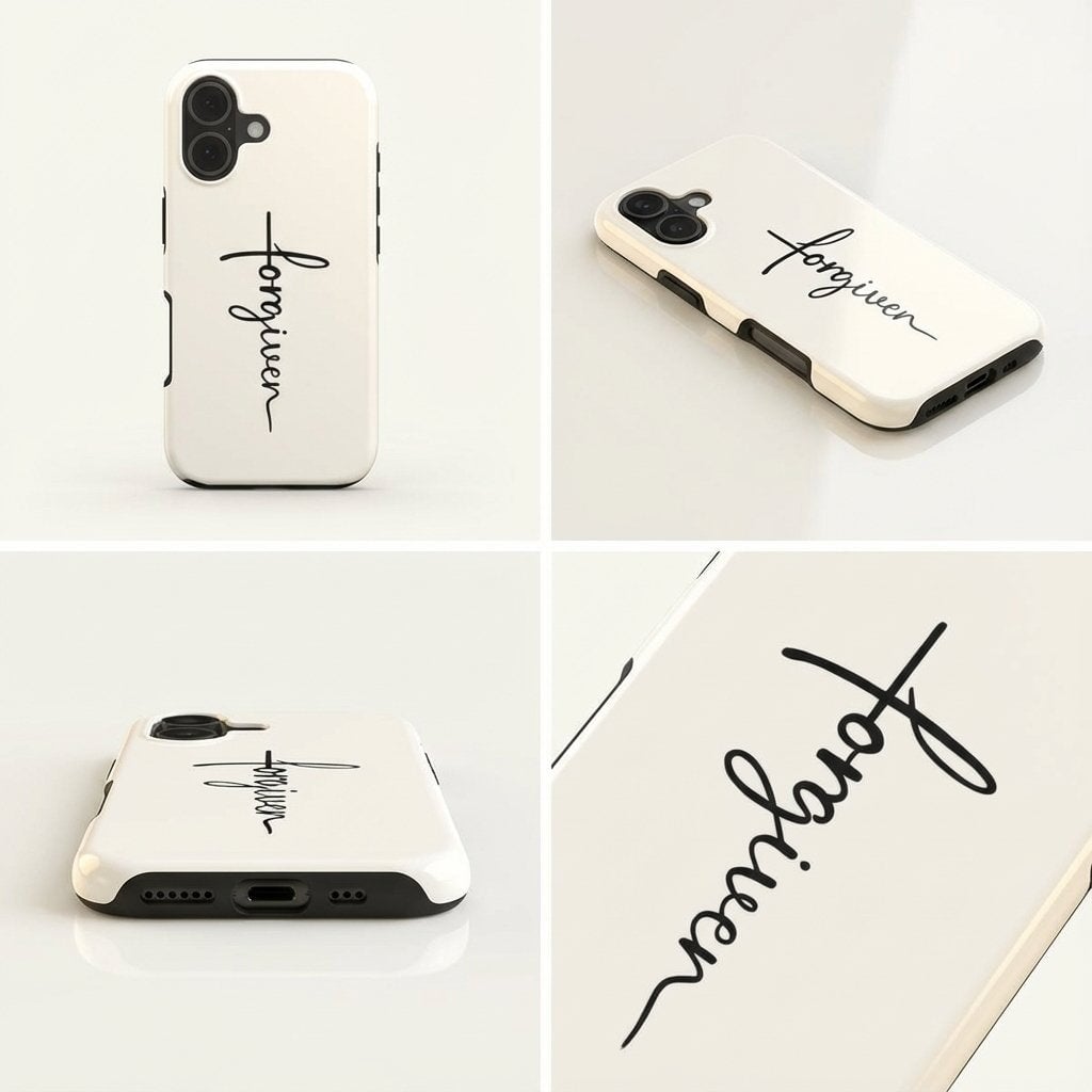 FORGIVEN robuste Handyhülle in Weiß Tech Accessories Podbase 