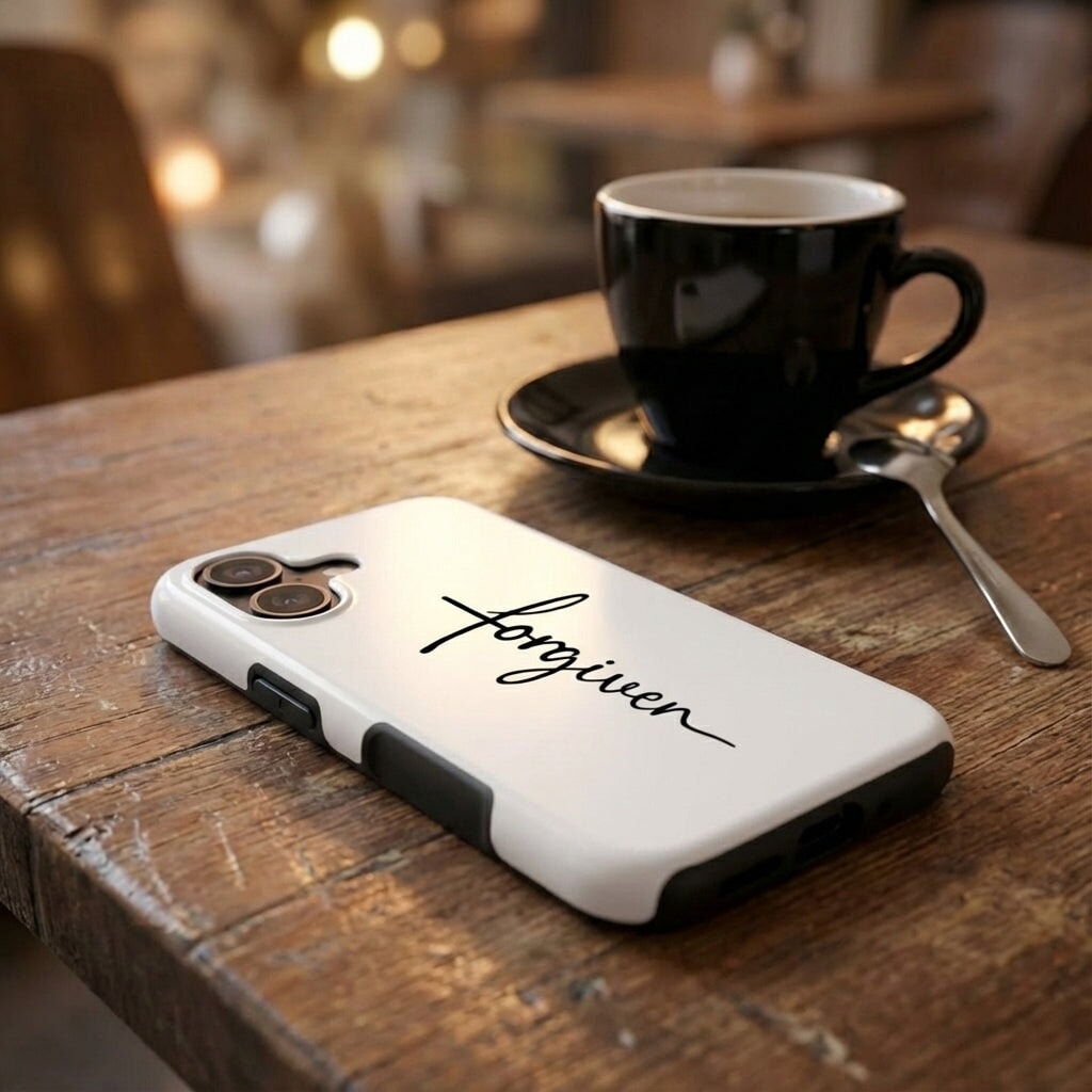 FORGIVEN robuste Handyhülle in Weiß Tech Accessories Podbase 