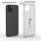 FORGIVEN transparente Handyhülle mit schwarzem Druck Tech Accessories Podbase 