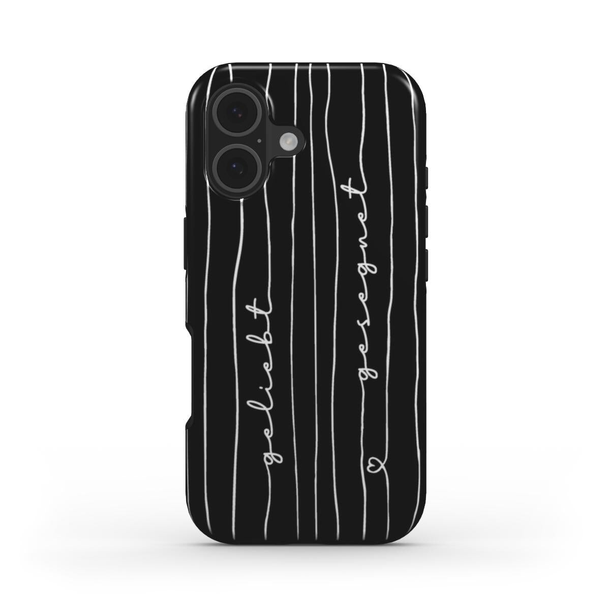 GELIEBT GESEGNET robuste Handyhülle in Schwarz Tech Accessories Podbase 