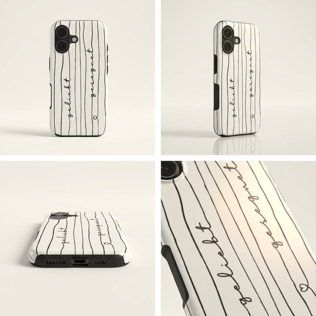 GELIEBT GESEGNET robuste Handyhülle in Weiß Tech Accessories Podbase 