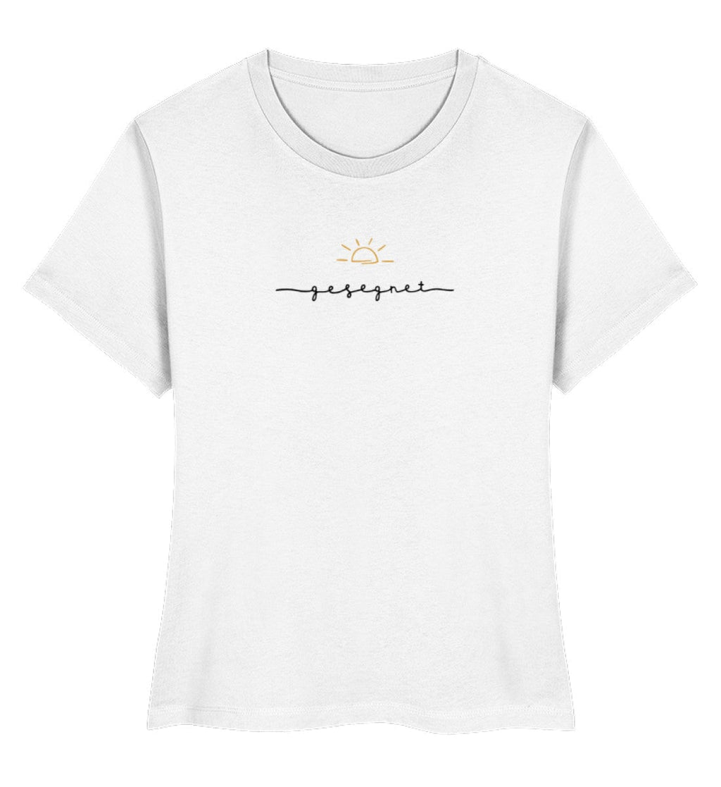 Gesegnet Frauen Shirt schwarz - Damen Premium Organic Shirt Stella Muser Shirt ST/ST Shirtee White XS 