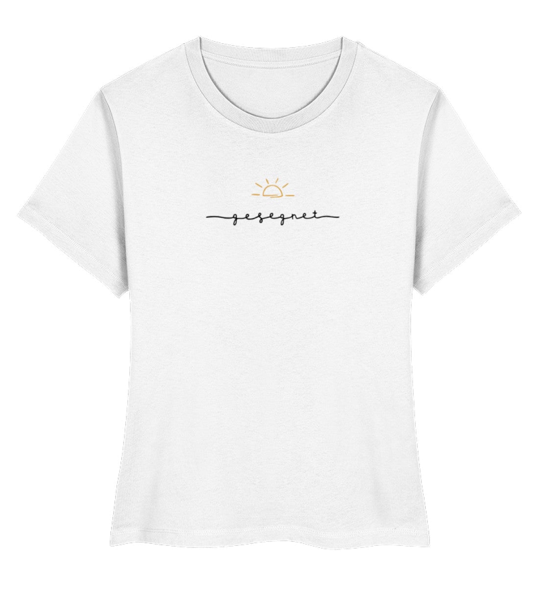 Gesegnet Frauen Shirt schwarz - Damen Premium Organic Shirt Stella Muser Shirt ST/ST Shirtee White XS 