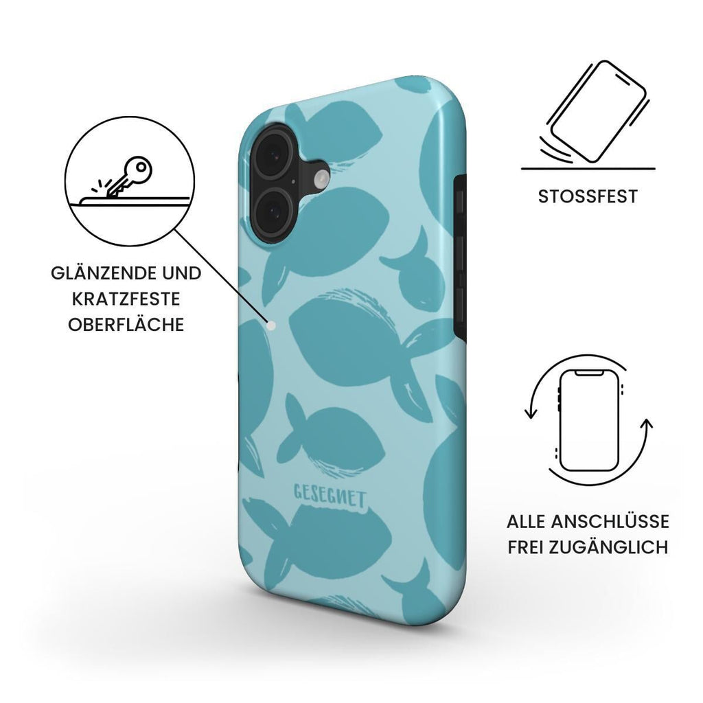 GESEGNET robuste Handyhülle in Blau Tech Accessories Podbase 