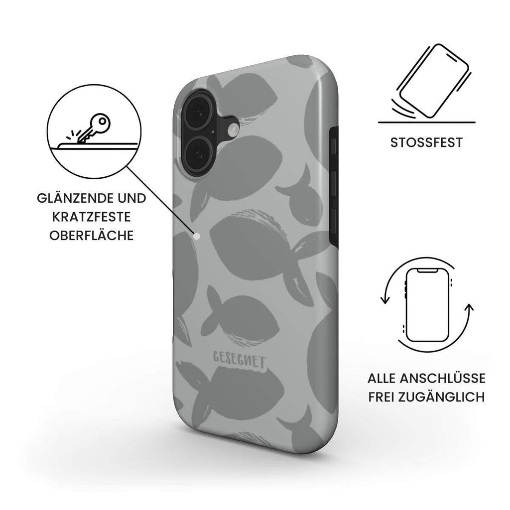 GESEGNET robuste Handyhülle in Grau Tech Accessories Podbase 