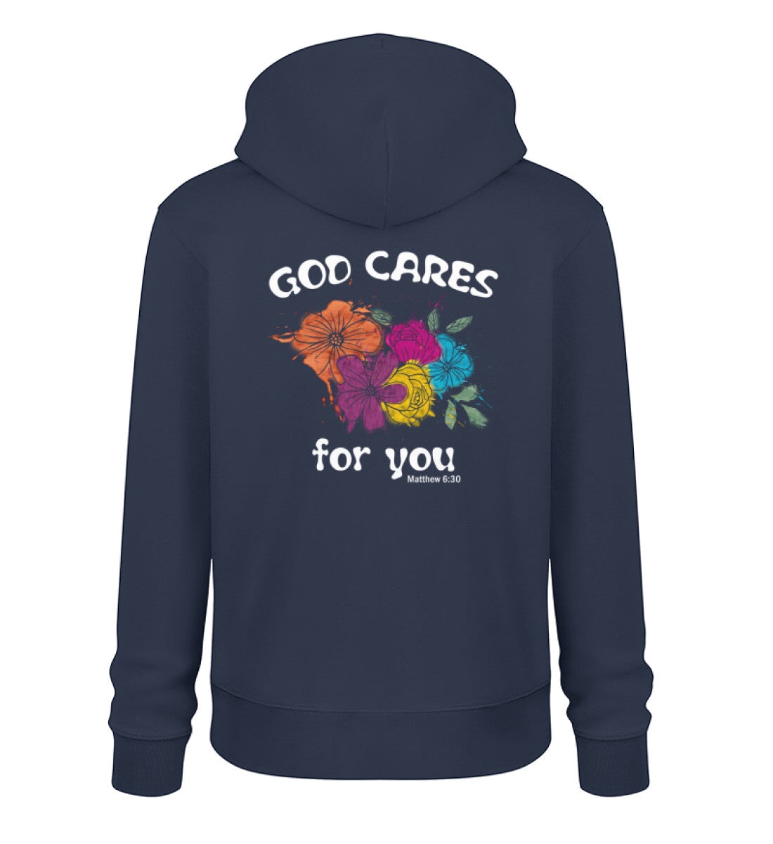 GOD CARES STREETWEAR HOODIE BACKPRINT Cruiser Hoodie 2.0 ST/ST Shirtee Dunkelblau S 