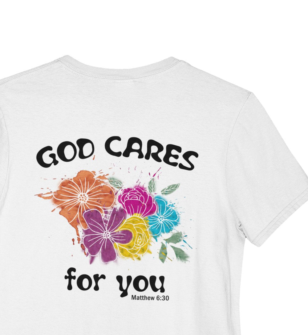 GOD CARES STREETWEAR SHIRT BACKPRINT Creator T-Shirt 2.0 ST/ST Shirtee 