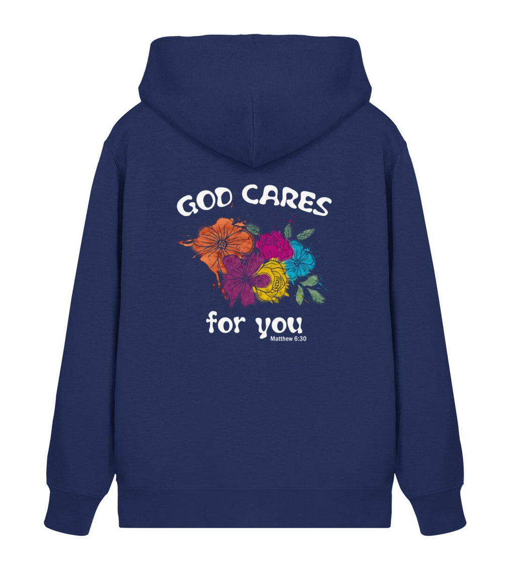 GOD CARES STREETWEAR ZIPPER BACKPRINT Connector Zipper 2.0 ST/ST Shirtee Dunkelblau XS 