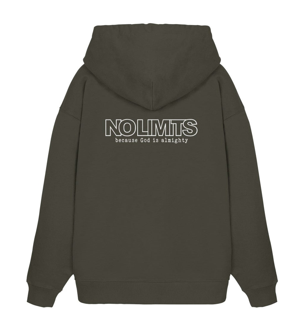 GOD IS ALMIGHTY STREETWEAR OVERSIZED HOODIE BACKPRINT Slammer Oversize Hoodie 2.0 ST/ST Shirtee Erdfarben XS 