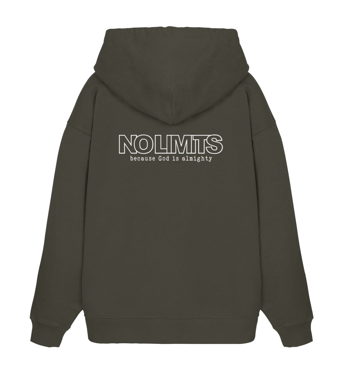 GOD IS ALMIGHTY STREETWEAR OVERSIZED HOODIE BACKPRINT Slammer Oversize Hoodie 2.0 ST/ST Shirtee Erdfarben XS 
