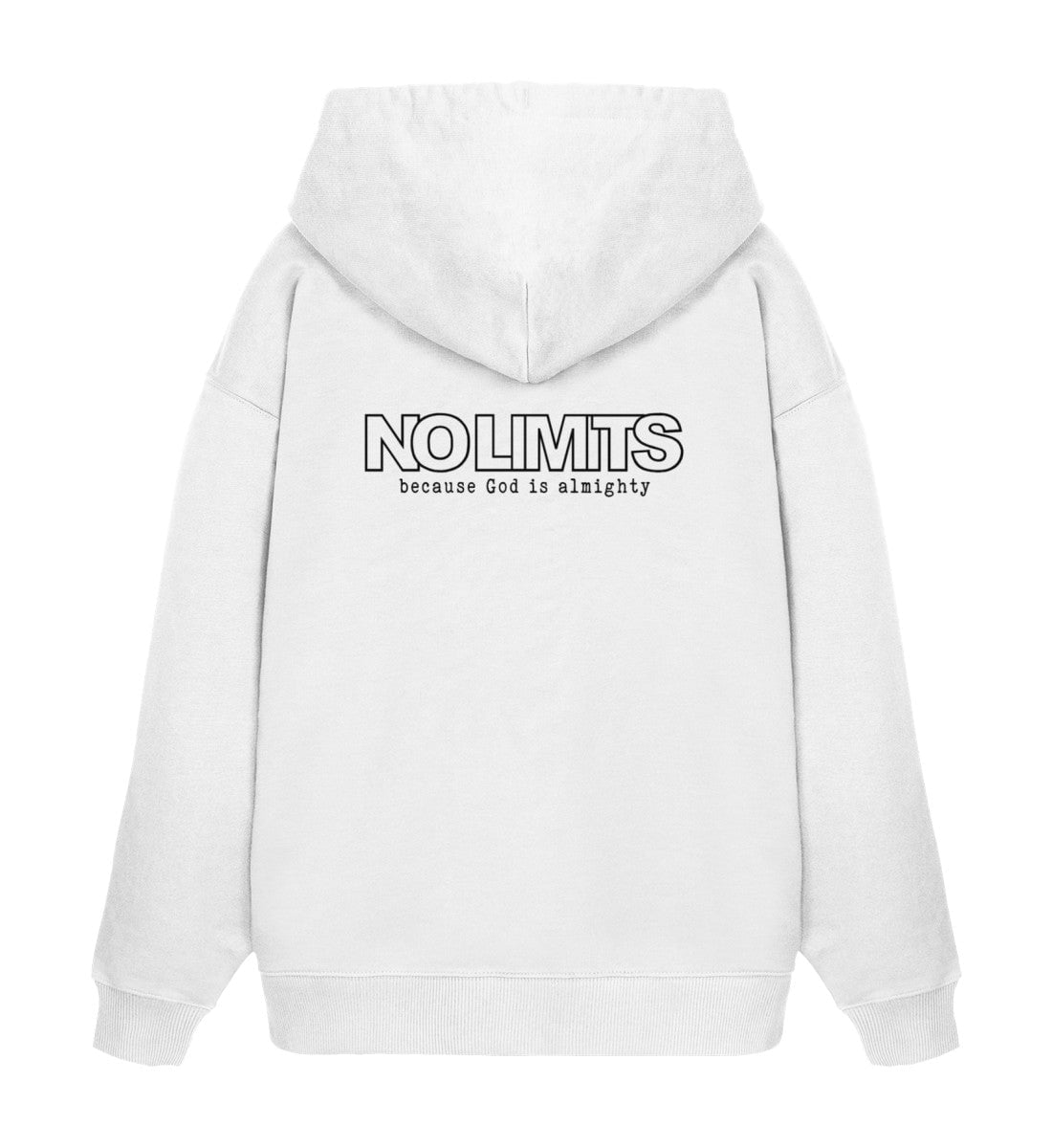 GOD IS ALMIGHTY STREETWEAR OVERSIZED HOODIE BACKPRINT - Unisex Oversized Organic Hoodie 2.0 Slammer Oversize Hoodie 2.0 ST/ST Shirtee White XS 