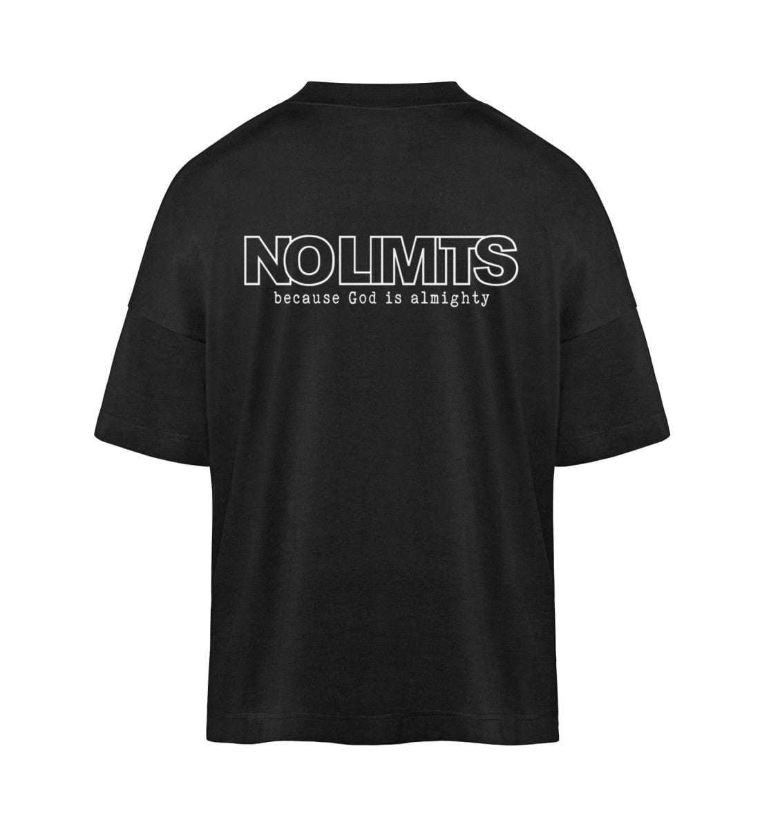 GOD IS ALMIGHTY STREETWEAR SHIRT BACKPRINT - Organic Oversized Shirt ST/ST Blaster Oversized Shirt ST/ST Shirtee Black XS 
