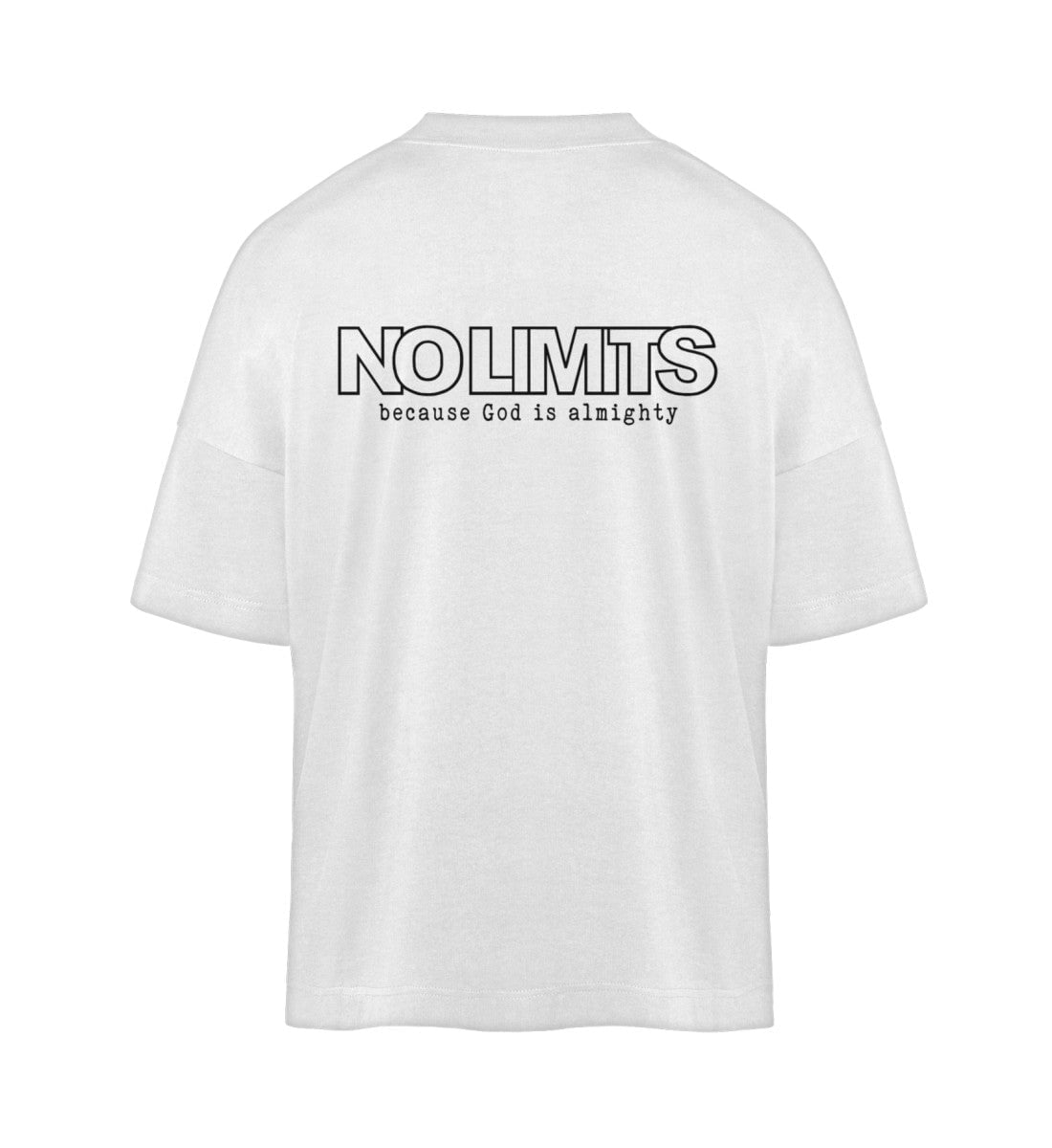 GOD IS ALMIGHTY STREETWEAR SHIRT BACKPRINT - Organic Oversized Shirt ST/ST Blaster Oversized Shirt ST/ST Shirtee White S 