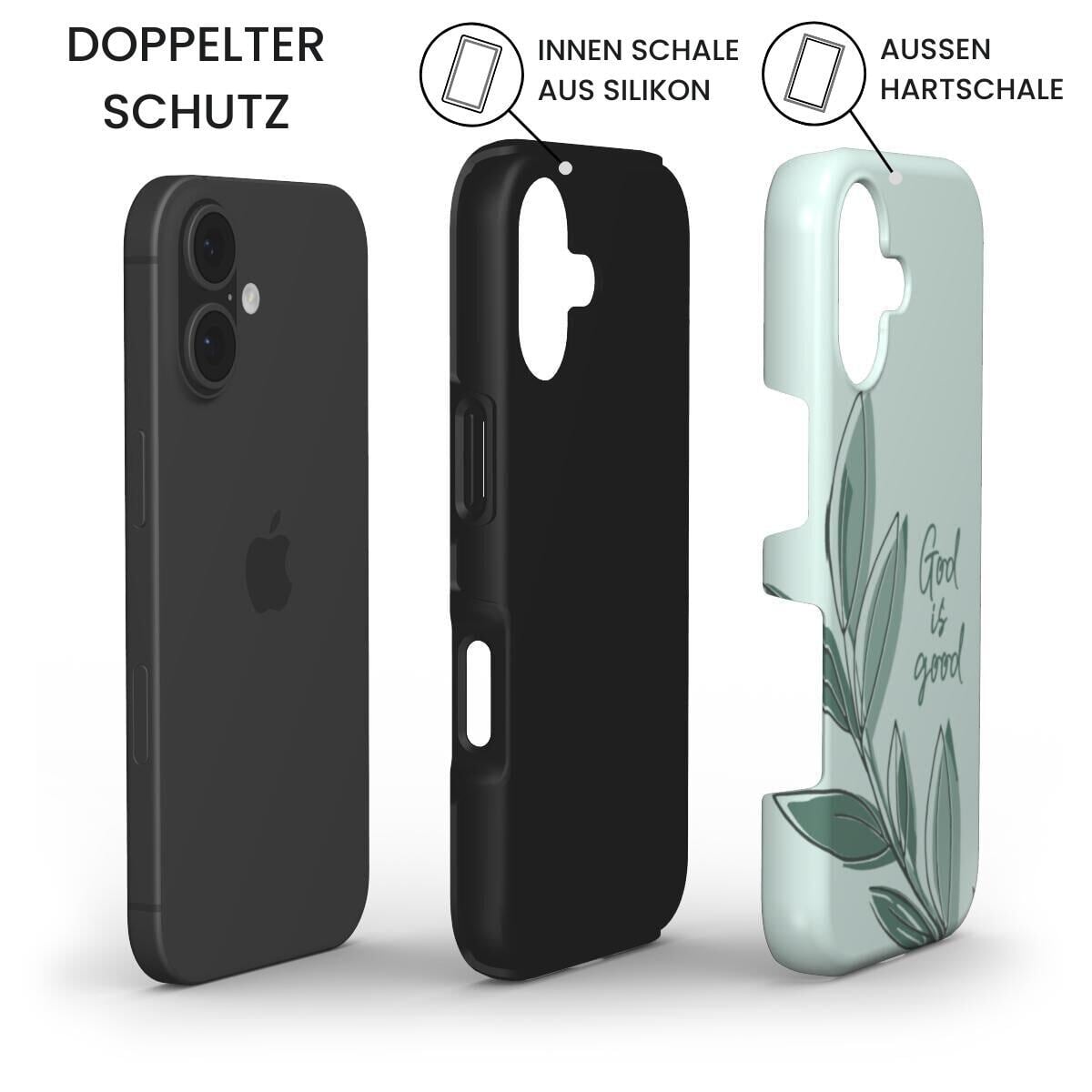 God is good Robuste Handyhülle in Mint Tech Accessories Podbase 