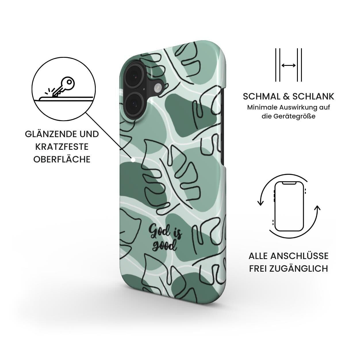GOD IS GOOD ultradünne Handyhülle in Grün Tech Accessories Podbase 
