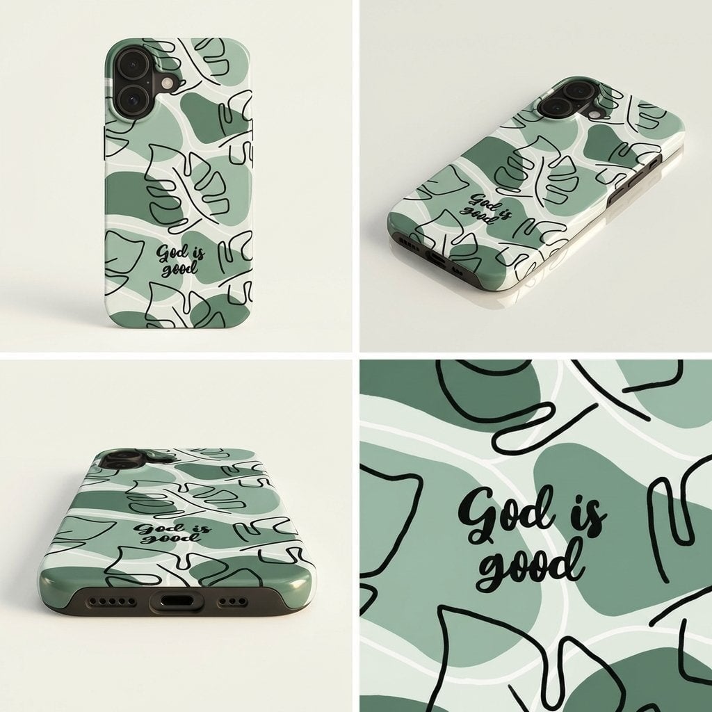 GOD IS GOOD ultradünne Handyhülle in Grün Tech Accessories Podbase 