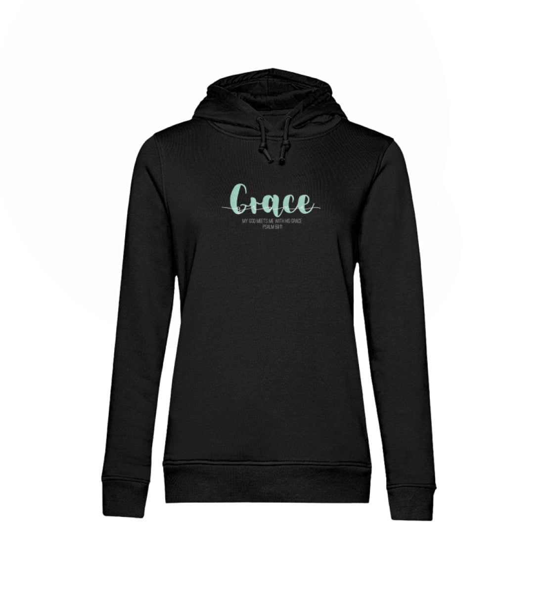 GOD's GRACE FRAUEN HOODIE grün - Damen Organic Hoodie B&C Damen Organic Hoodie B&C Shirtee Black XS 