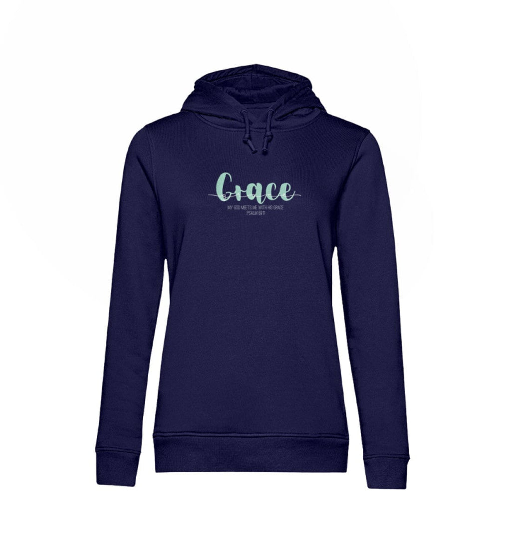 GOD's GRACE FRAUEN HOODIE grün - Damen Organic Hoodie B&C Damen Organic Hoodie B&C Shirtee Navy XS 
