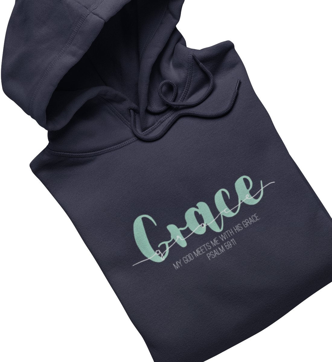 GOD'S GRACE FRAUEN HOODIE GRÜN Damen Organic Hoodie B&C Shirtee 