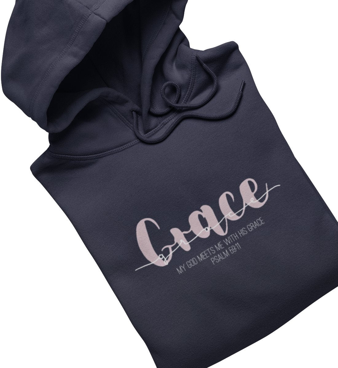 GOD'S GRACE FRAUEN HOODIE PINK Damen Organic Hoodie B&C Shirtee 