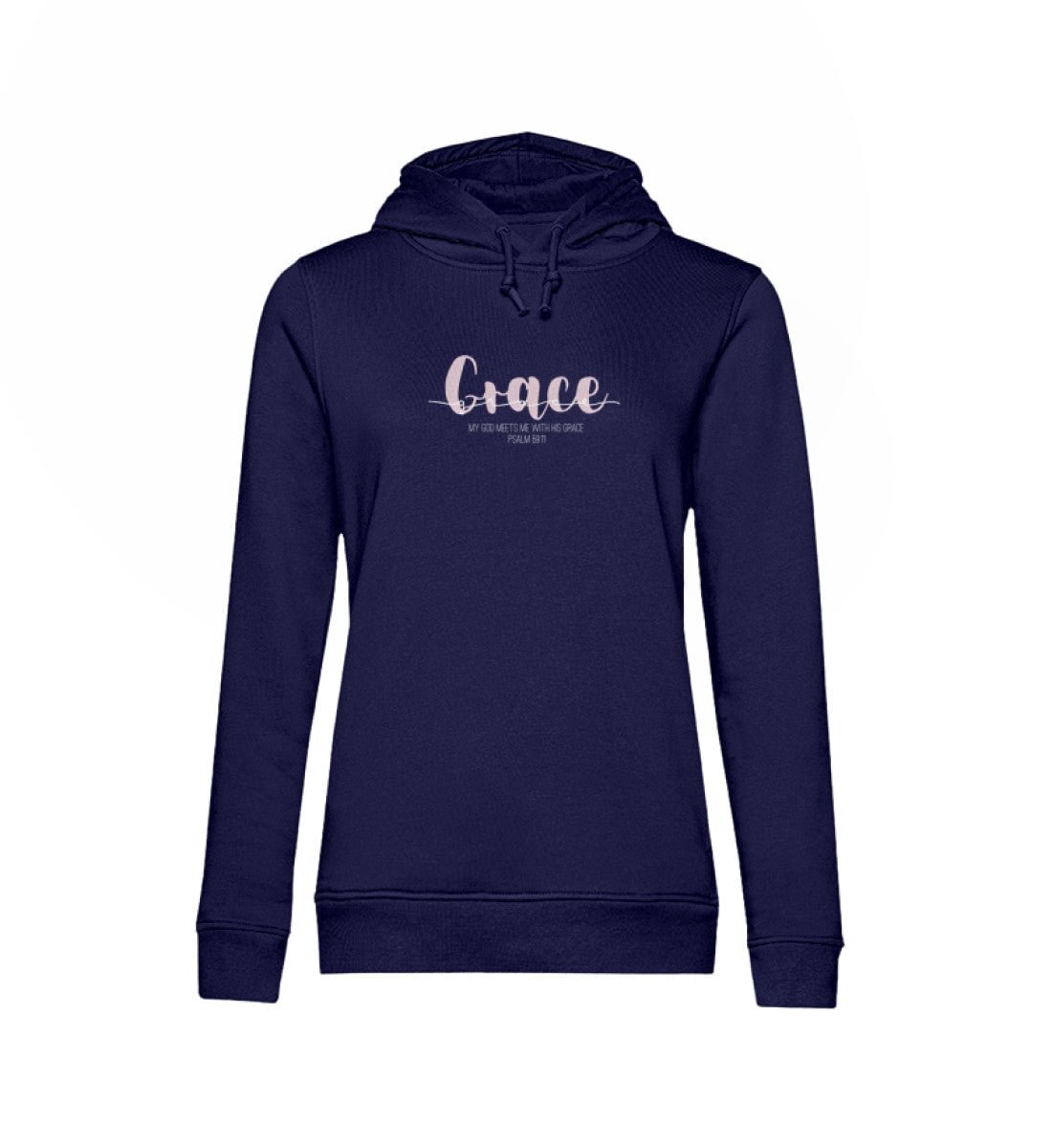 GOD's GRACE FRAUEN HOODIE rosa - Damen Organic Hoodie B&C Damen Organic Hoodie B&C Shirtee Navy XS 