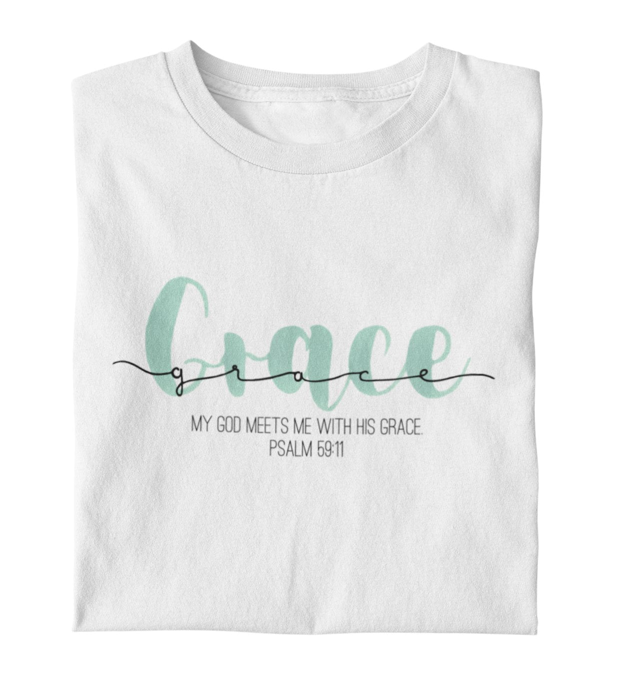 GOD’S GRACE FRAUEN SHIRT GRÜN Stella Muser Shirt ST/ST Shirtee Weiß XS 