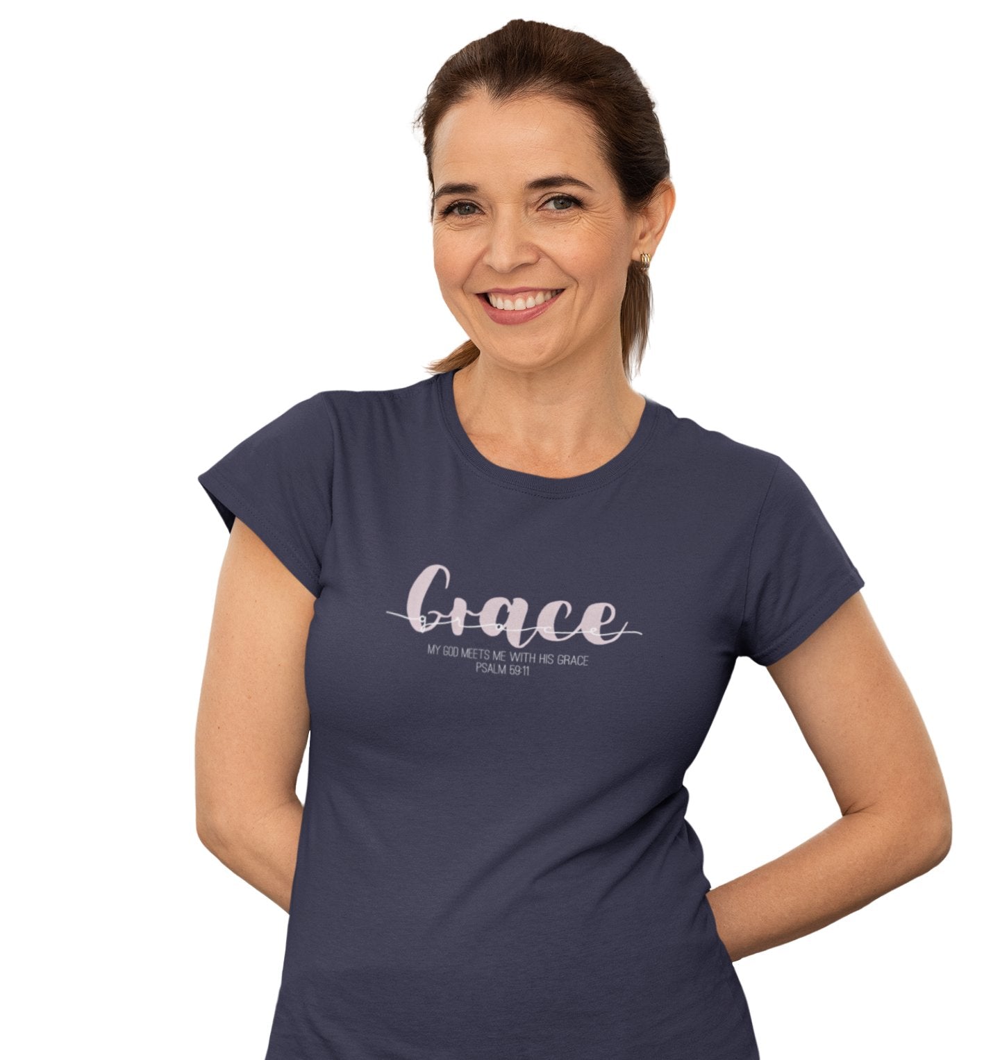 GOD’S GRACE FRAUEN SHIRT PINK Stella Muser Shirt ST/ST Shirtee 