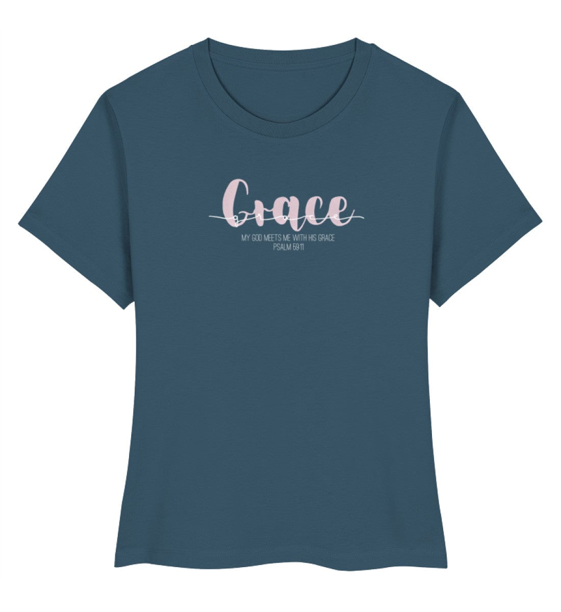 GOD's GRACE FRAUEN SHIRT rosa - Damen Premium Organic Shirt Stella Muser Shirt ST/ST Shirtee Stargazer XS 