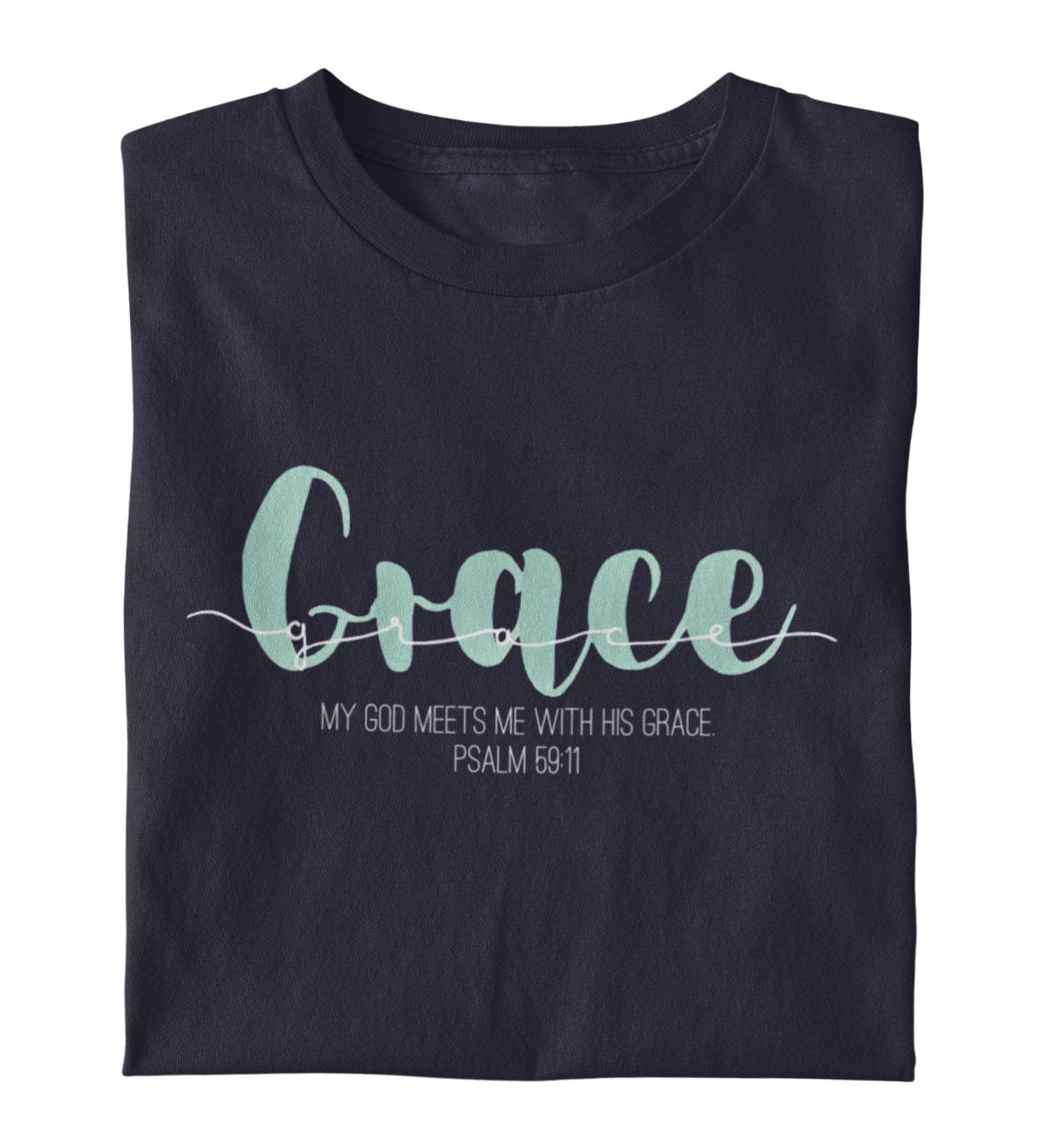 GOD’S GRACE SHIRT GRÜN Creator T-Shirt 2.0 ST/ST Shirtee Dunkelblau XS 