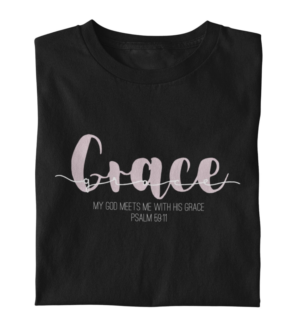 GOD'S GRACE SHIRT PINK Creator T-Shirt 2.0 ST/ST Shirtee Schwarz XS 