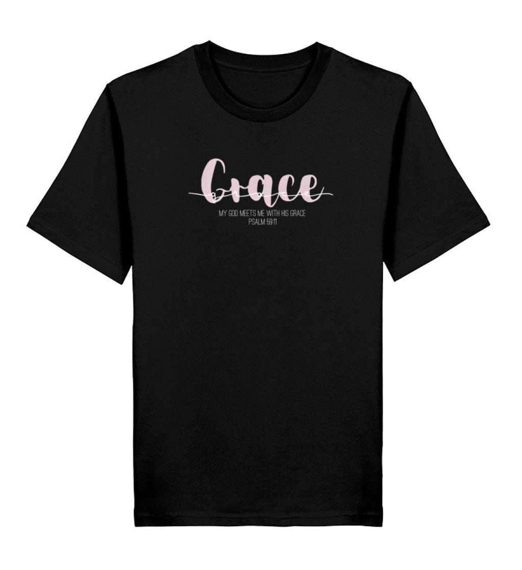 GOD's GRACE SHIRT Rosa - Herren Premium Organic Shirt 2.0 ST/ST Creator T-Shirt 2.0 ST/ST Shirtee Black XS 
