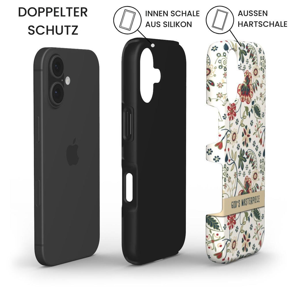 God's Masterpiece Robuste Handyhülle in Creme Tech Accessories Podbase 