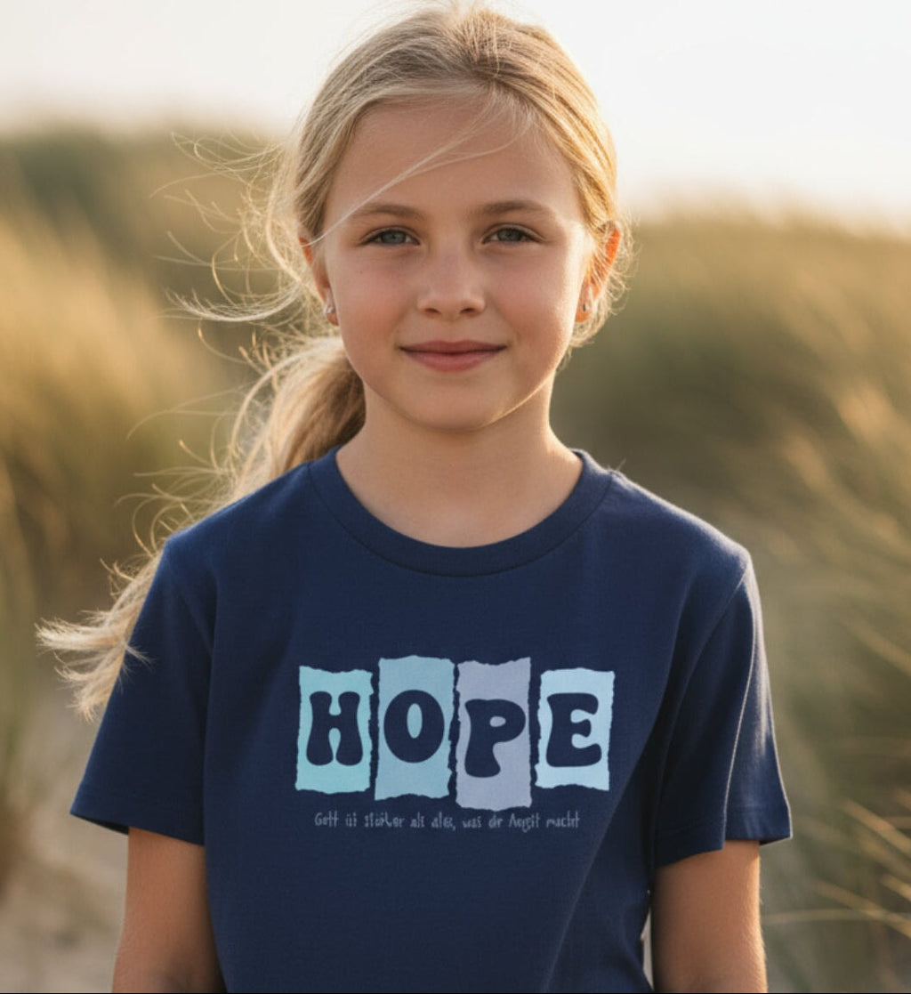 GOTT IST STÄRKER KINDER SHIRT BLAU Mini Creator T-Shirt 2.0 ST/ST Shirtee 