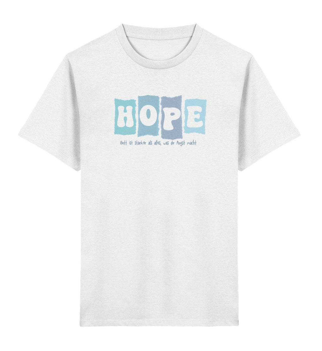 GOTT IST STÄRKER KINDER SHIRT BLAU Mini Creator T-Shirt 2.0 ST/ST Shirtee Weiß 3/4 