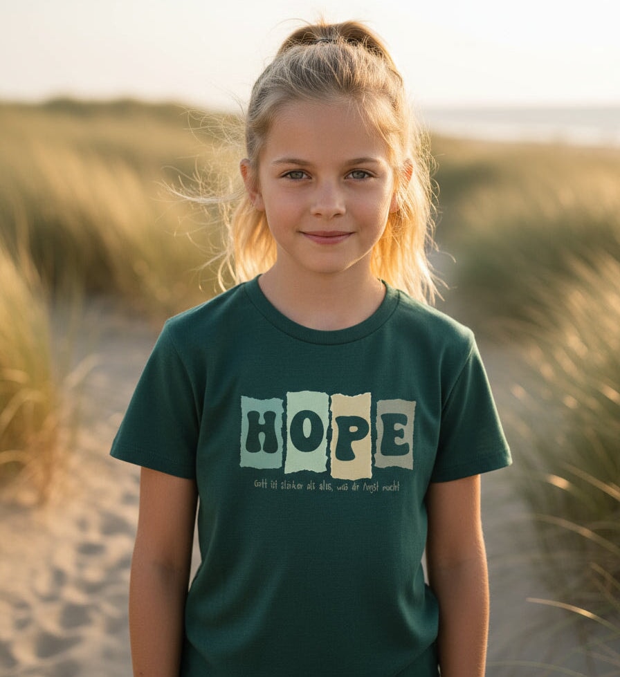 GOTT IST STÄRKER KINDER SHIRT GRÜN Mini Creator T-Shirt 2.0 ST/ST Shirtee 