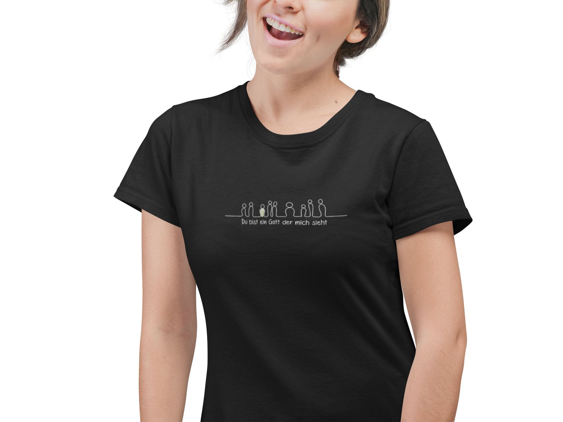 GOTT SIEHT MICH FRAUEN SHIRT Stella Muser Shirt ST/ST Shirtee 