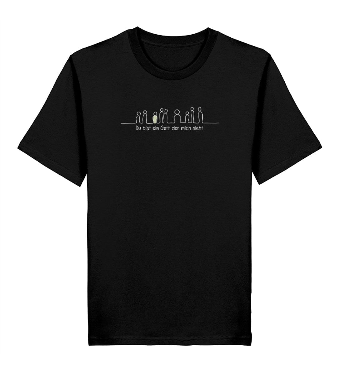 GOTT SIEHT MICH SHIRT Creator T-Shirt 2.0 ST/ST Shirtee Schwarz XS 