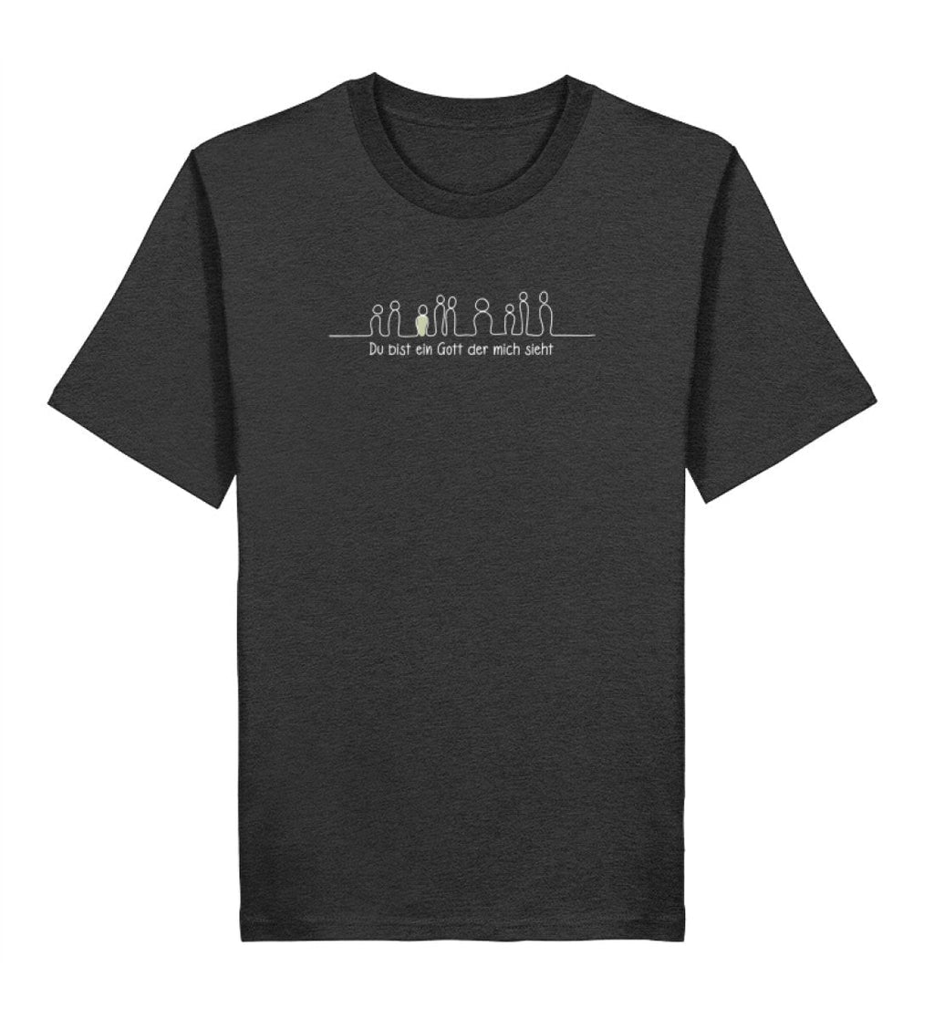 GOTT SIEHT MICH SHIRT - Herren Premium Organic Shirt 2.0 ST/ST Creator T-Shirt 2.0 ST/ST Shirtee Dark Heather Grey XS 