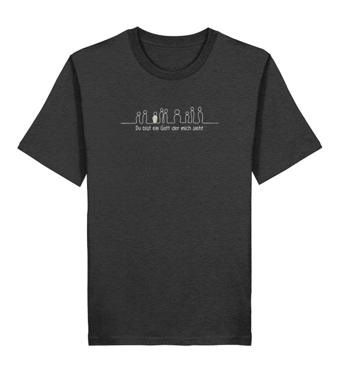 GOTT SIEHT MICH SHIRT - Herren Premium Organic Shirt 2.0 ST/ST Creator T-Shirt 2.0 ST/ST Shirtee Dark Heather Grey XS 
