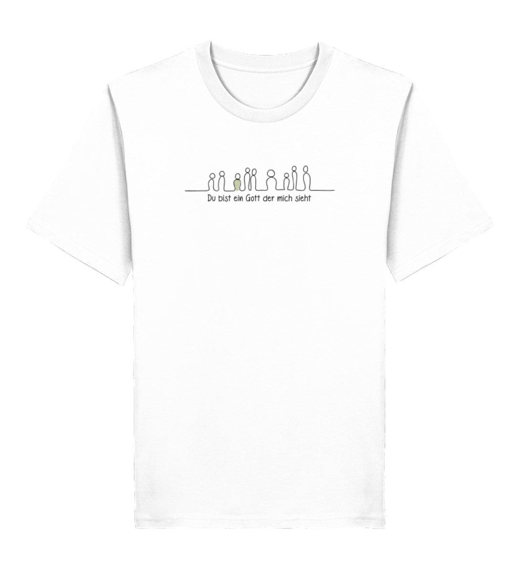 GOTT SIEHT MICH SHIRT - Herren Premium Organic Shirt 2.0 ST/ST Creator T-Shirt 2.0 ST/ST Shirtee White XS 