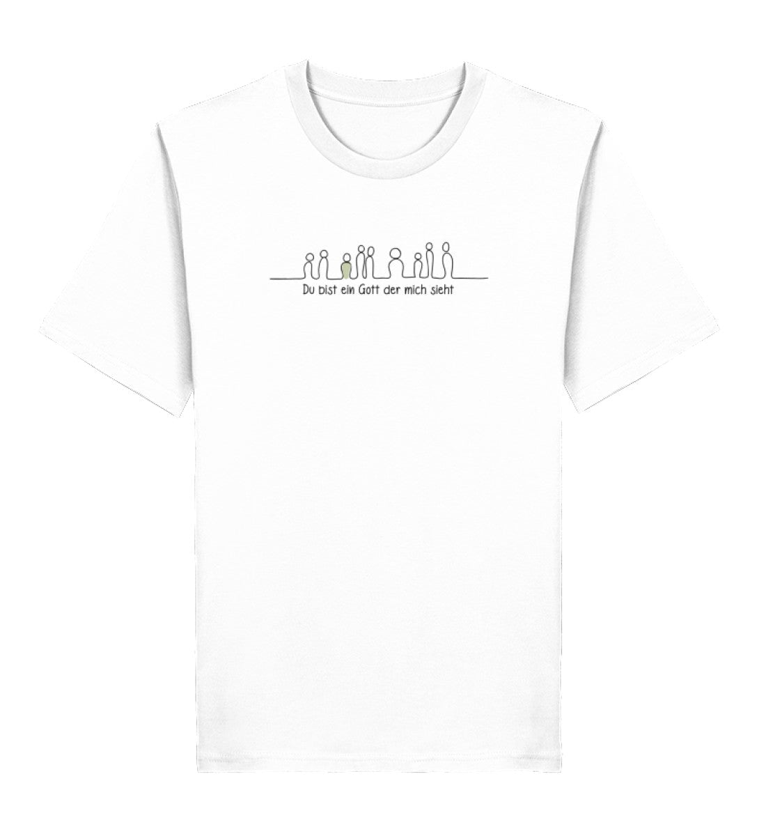 GOTT SIEHT MICH SHIRT - Herren Premium Organic Shirt 2.0 ST/ST Creator T-Shirt 2.0 ST/ST Shirtee White XS 