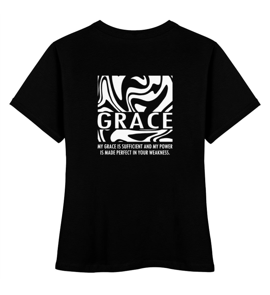 GRACE STREETWEAR FRAUEN SHIRT BACKPRINT Stella Muser Shirt ST/ST Shirtee Schwarz XS 