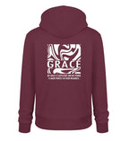 GRACE STREETWEAR HOODIE BACKPRINT - Unisex Organic Hoodie 2.0 ST/ST Cruiser Hoodie 2.0 ST/ST Shirtee Burgundy XS 