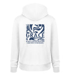 GRACE STREETWEAR HOODIE BACKPRINT - Unisex Organic Hoodie 2.0 ST/ST Cruiser Hoodie 2.0 ST/ST Shirtee White S 