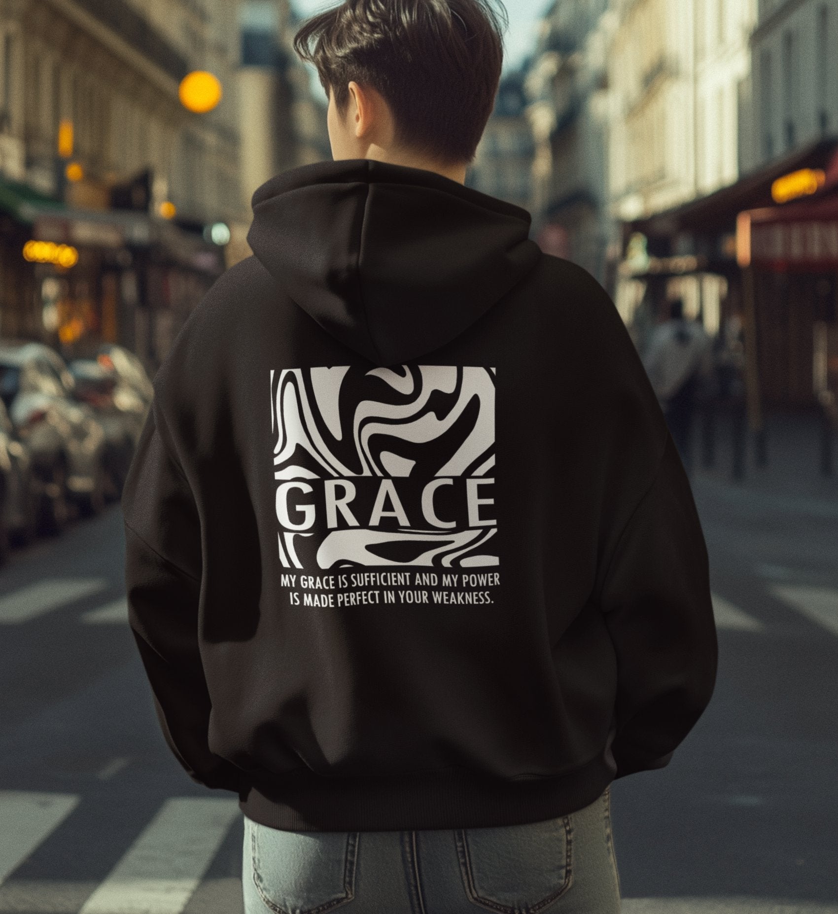 GRACE STREETWEAR OVERSIZED HOODIE BACKPRINT Slammer Oversize Hoodie 2.0 ST/ST Shirtee 